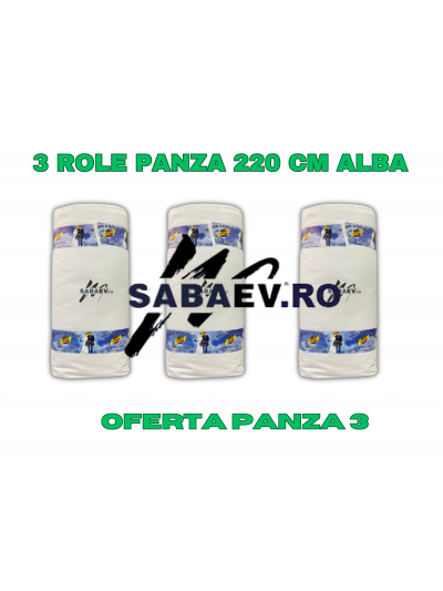 3 Role panza ALBA 90 ml x 220 cm